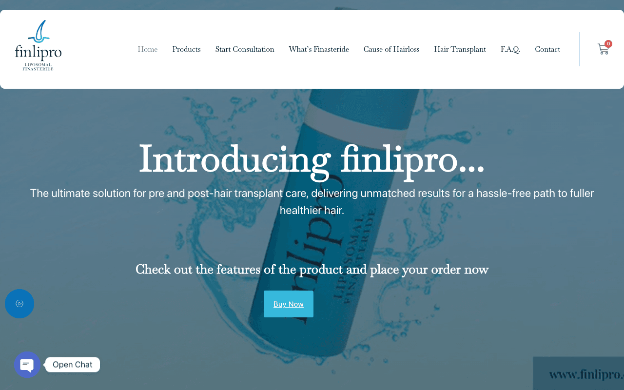 Finli Pro web sitesi ekran görüntüsü